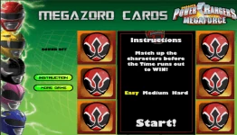 power rangers megazords cards